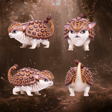 Load image into Gallery viewer, Mab Graves Dinokitties AnCATylosaurus Persimmon Orange Vinyl Figure
