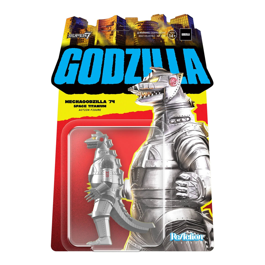 Super7 Toho ReAction Figure - Godzilla - Mechagodzilla '74 Space Titanium