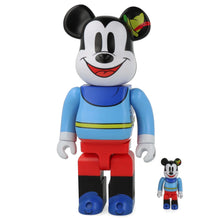 Load image into Gallery viewer, BE@RBRICK MICKEY MOUSE BRAVE LITTLE TAILOR 400％ + 100%
