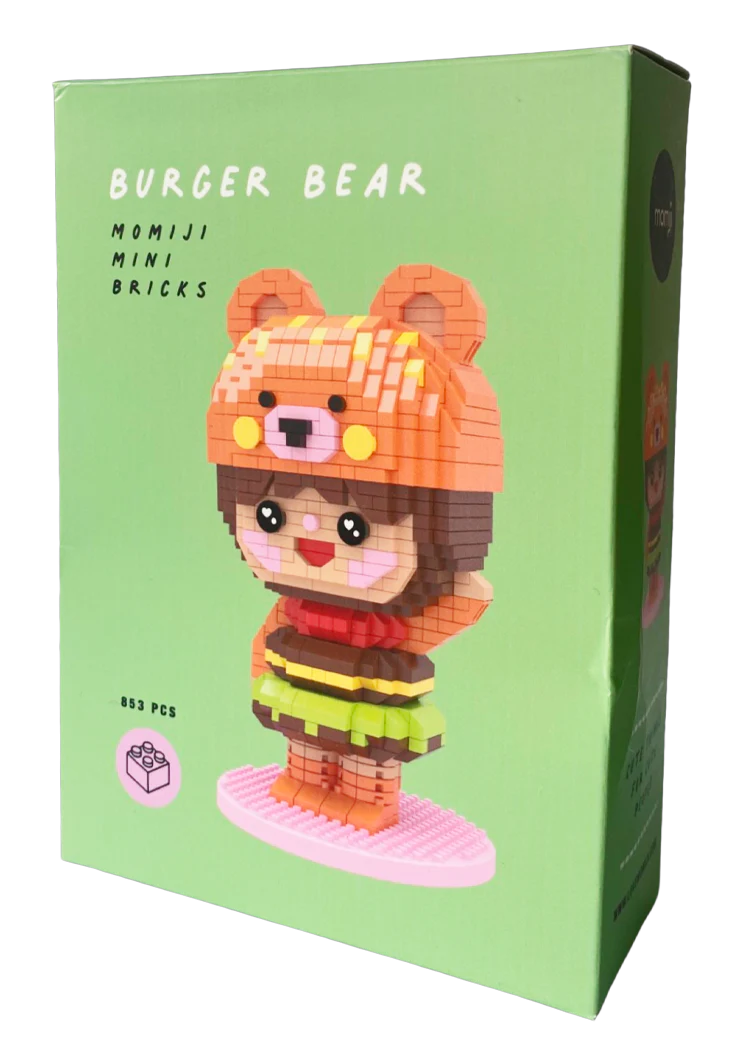 Momiji Mini Bricks - Burger Bear
