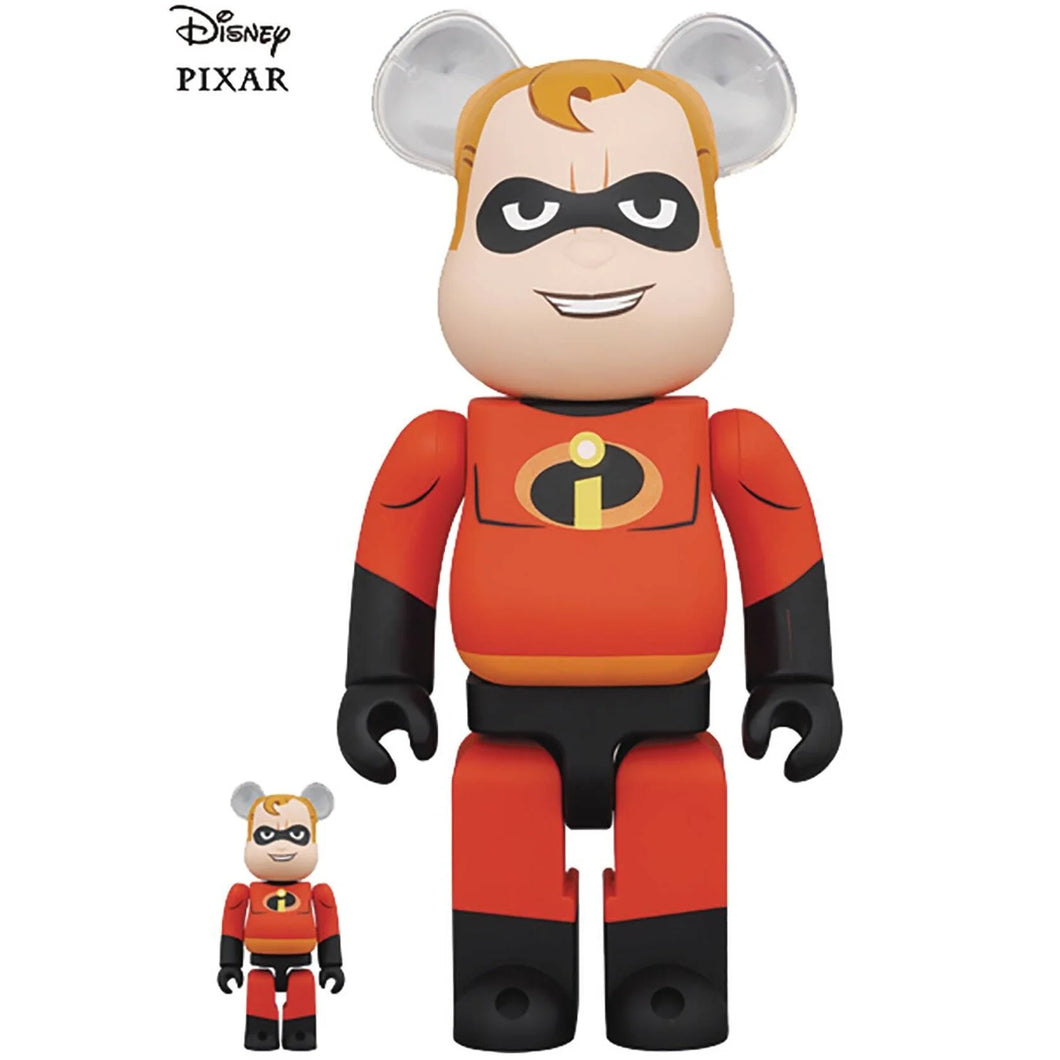 BE@RBRICK THE INCREDIBLES MR. INCREDIBLE 100% and 400% Set