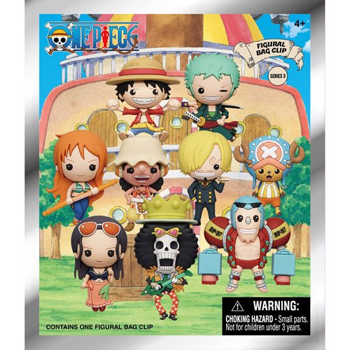 One Piece Series 3 3D Foam Bag Clip