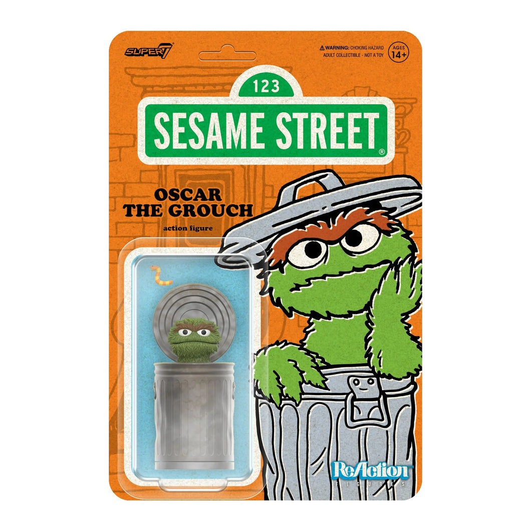 Super7 Sesame Street - Oscar the Grouch ReAction Figure