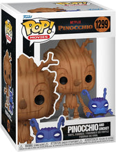 Load image into Gallery viewer, Funko Pop! Movies 1299 Netflix Pinocchio - Pinocchio and Cricket
