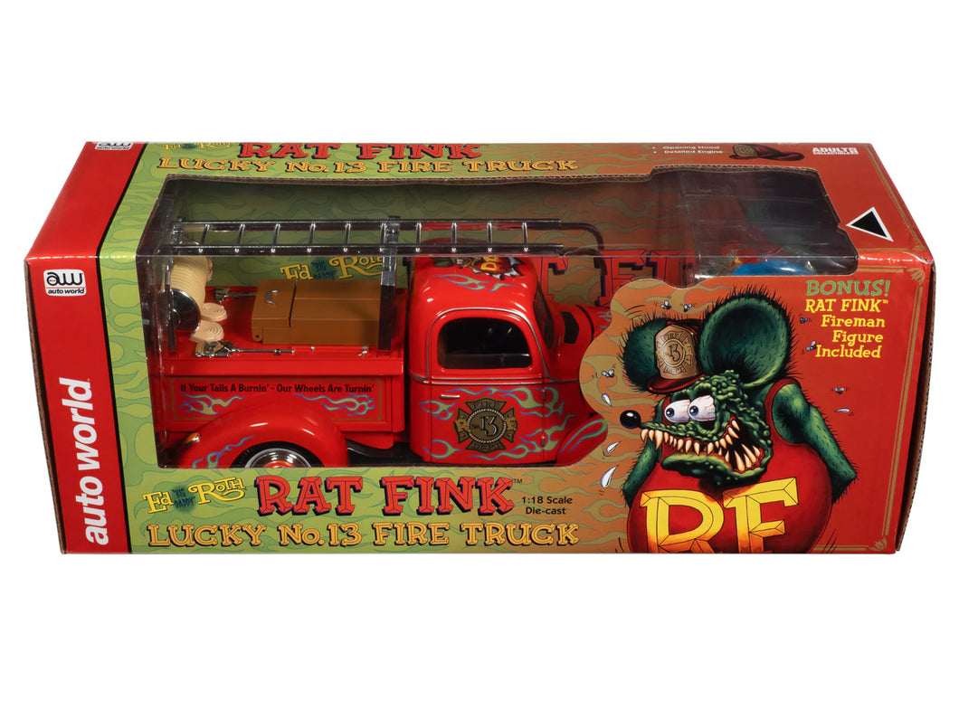 Auto World Rat Fink Lucky No. 13 Fire Truck