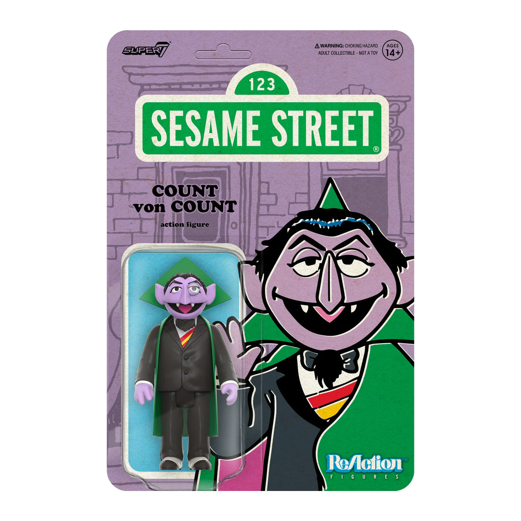 Super7 Sesame Street ReAction Figure - Count Von Count