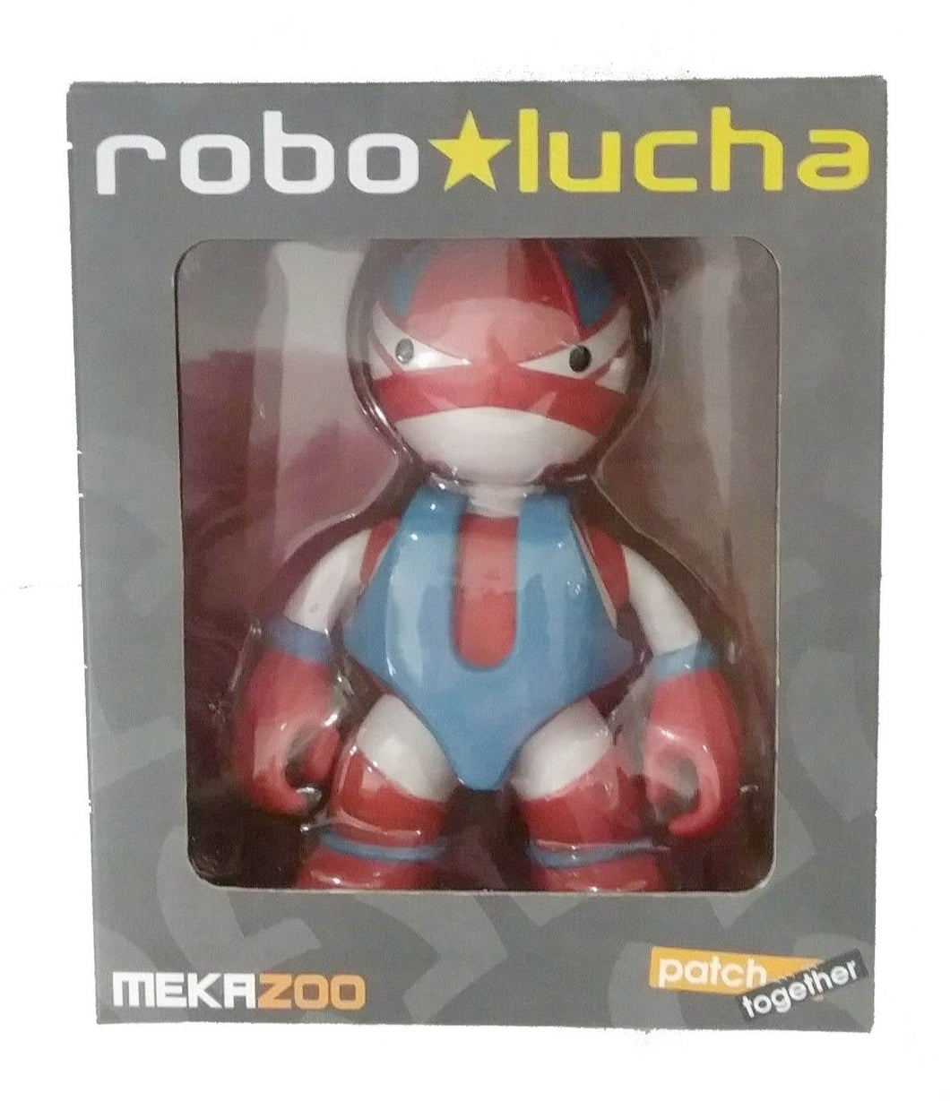 Mekazoo Robo Lucha Figure (Red/White/Blue)