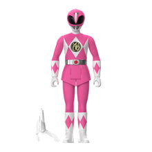 Load image into Gallery viewer, Super7 Mighty Morphin Power Rangers ReAction SDCC 2023 Figure - Pink Ranger (Triangle Box)
