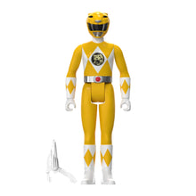 Load image into Gallery viewer, Super7 Mighty Morphin Power Rangers ReAction SDCC 2023 Figure - Yellow Ranger (Triangle Box)
