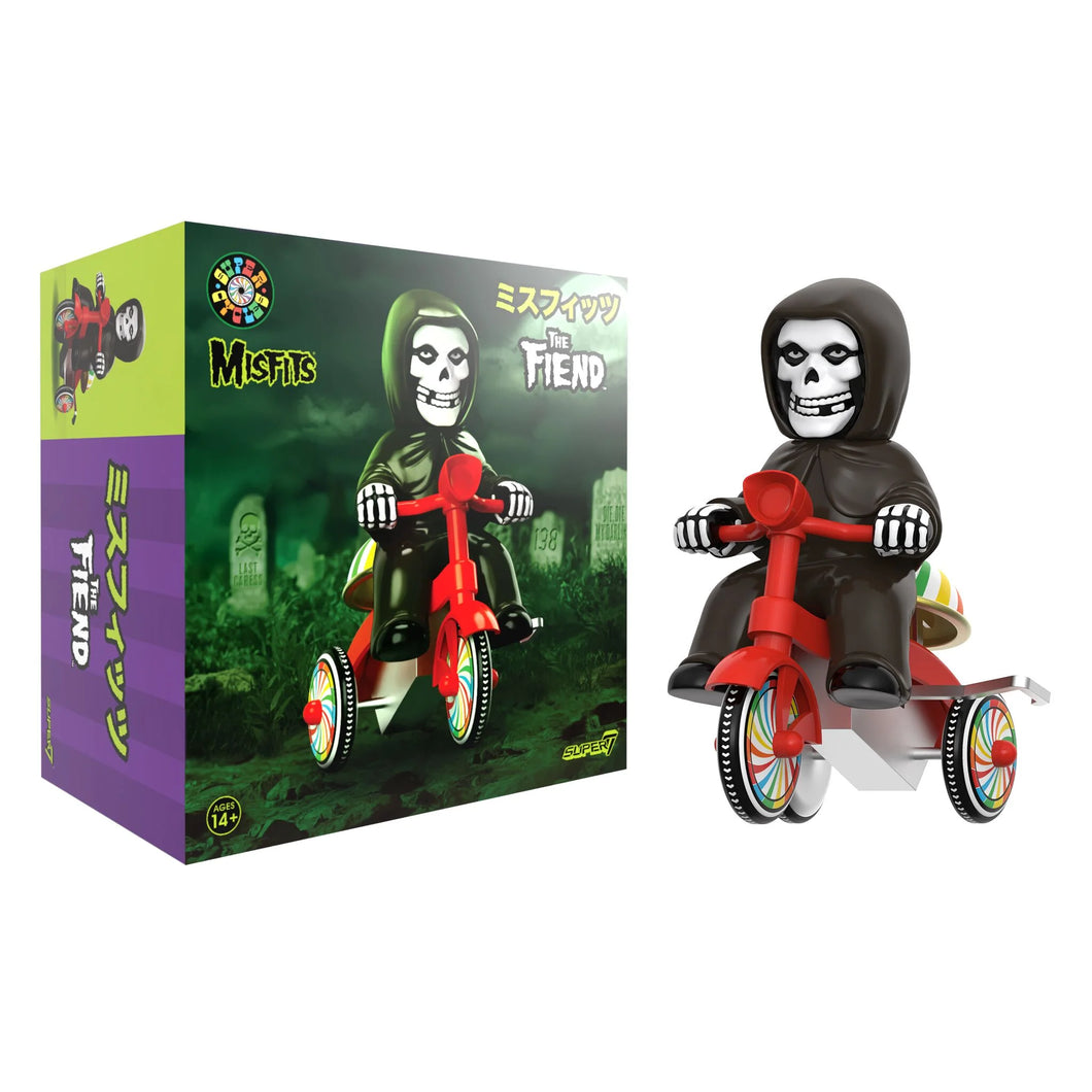 SUPER7 Super Cycles - Misfits Fiend (Black w/ Red Trike)