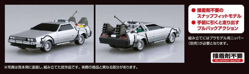 Pullback Back to the Future Part 1 Time Machine 1/43 Model Kit