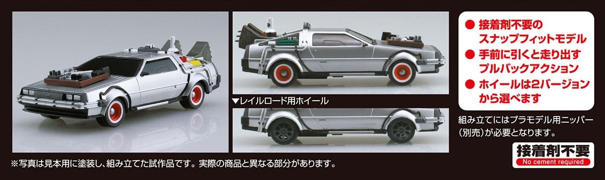 Pullback Back to the Future Part 3 Time Machine 1/43 Model Kit – 3DRetro