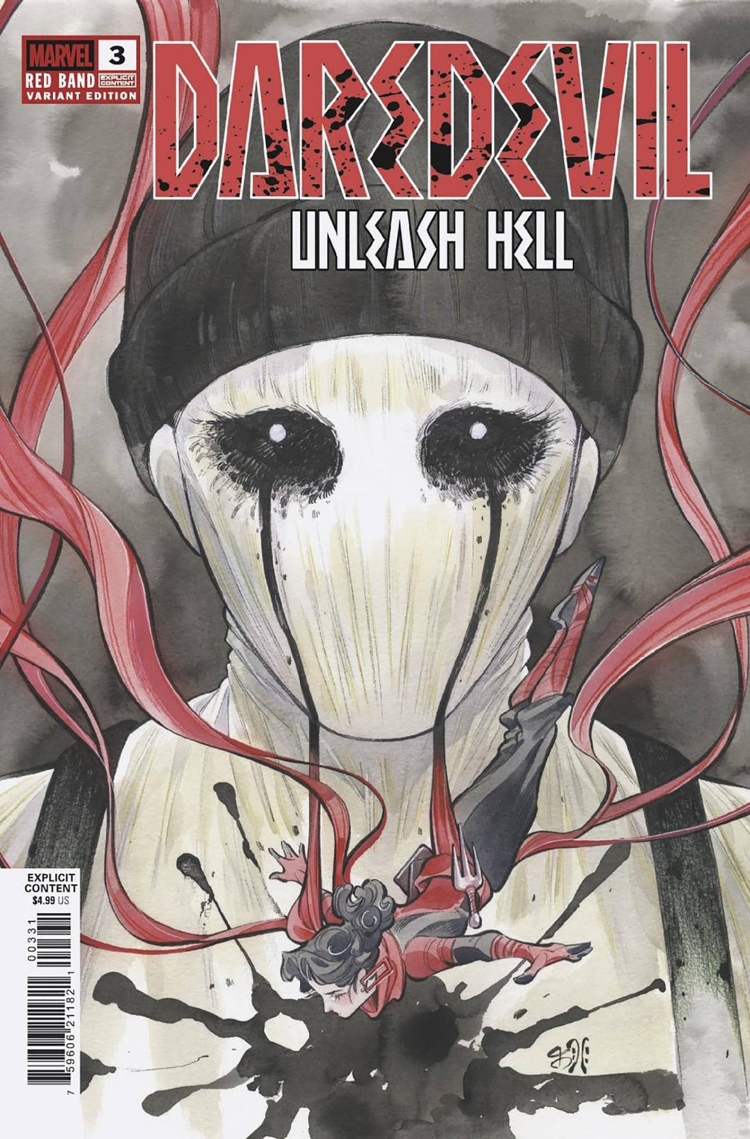 Daredevil Unleash Hell Red Band #3 Comic Book - Peach Momoko Variant