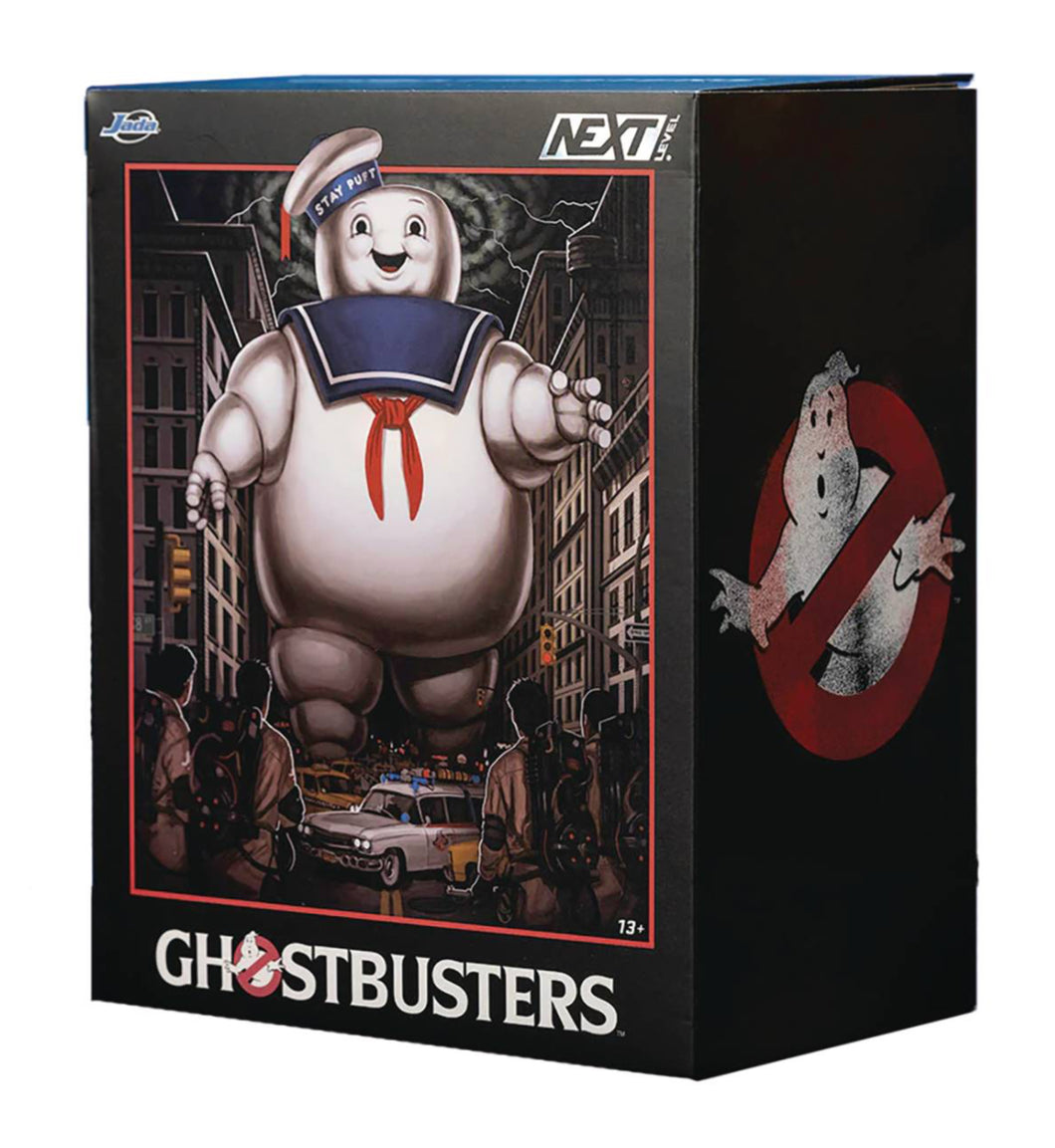 Jada Toys Ghostbusters 6 inch Stay Puft 1.65 inch Ecto-1 Die-cast Diorama