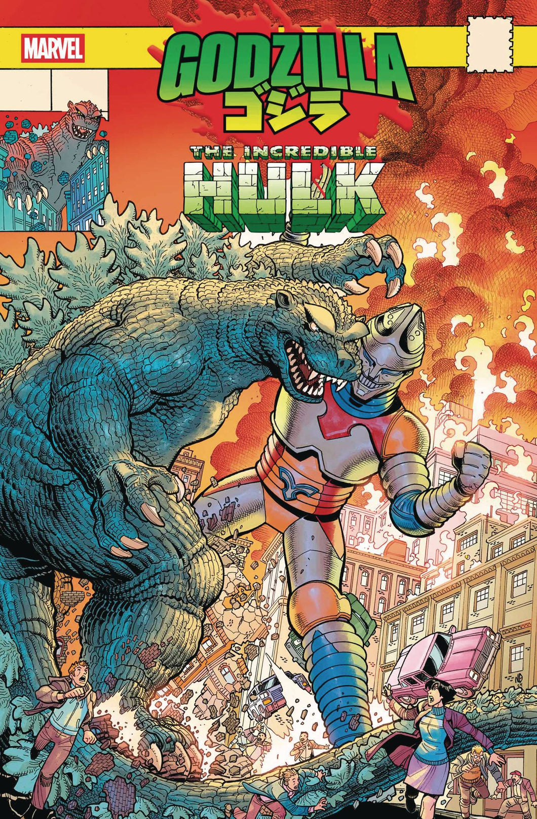 Godzilla vs Hulk #1 Nick Bradshaw Monster Homage Variant