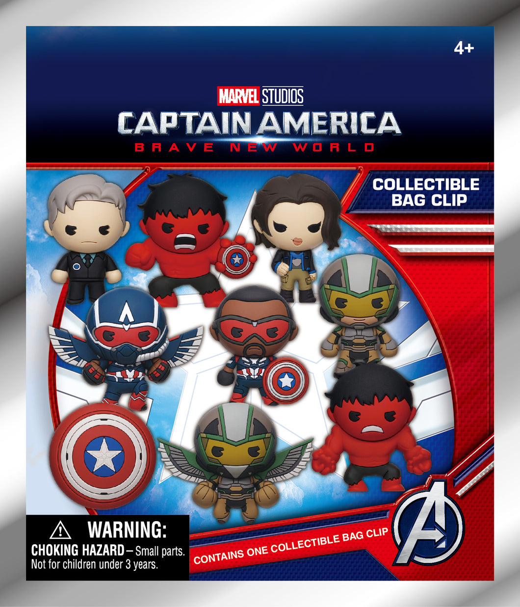 Captain America Brave New World 3D Foam Bag Clip Blind Bag