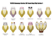 Load image into Gallery viewer, Bananya and the Curious Bunch 3D Foam Bag Clip Blind Bag (Series 1)
