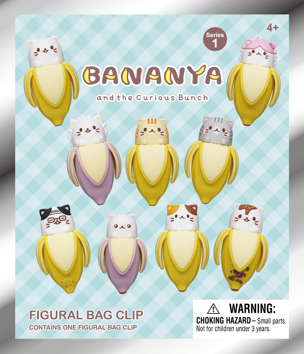 Bananya and the Curious Bunch 3D Foam Bag Clip Blind Bag (Series 1)