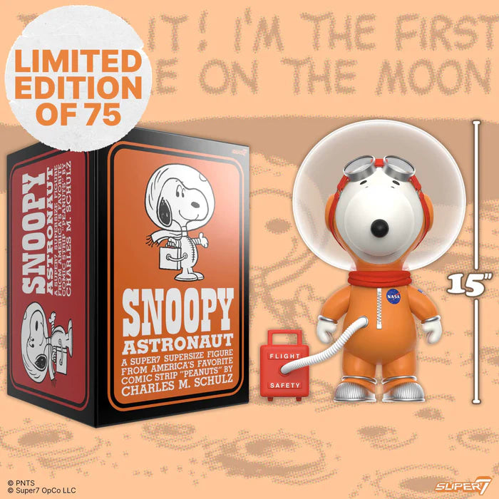 Peanuts SuperSize Vinyl Snoopy (Orange Spacesuit) – 3DRetro Peanuts SuperSize Vinyl Snoopy (Orange Spacesuit) – 3DRetro