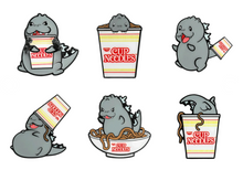 Load image into Gallery viewer, Kidrobot Godzilla x Cup Noodles Enamel Pin (Random)
