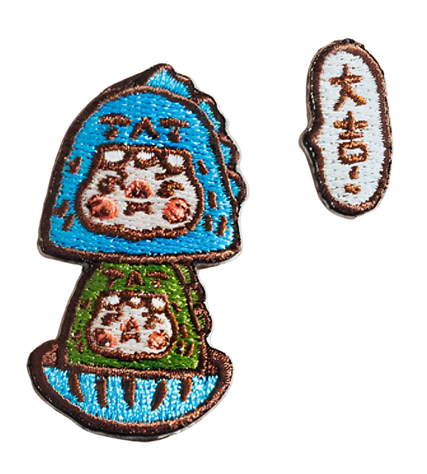 PP x Monster Daruma Embroidery Patch - Nesting Dolls