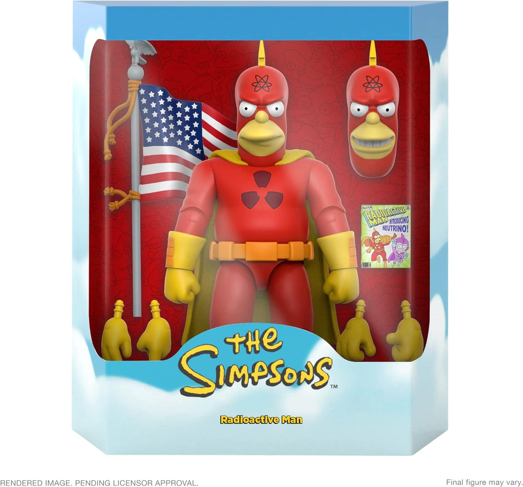 Super7 ULTIMATES! The Simpsons - Radioactive Man Action Figure