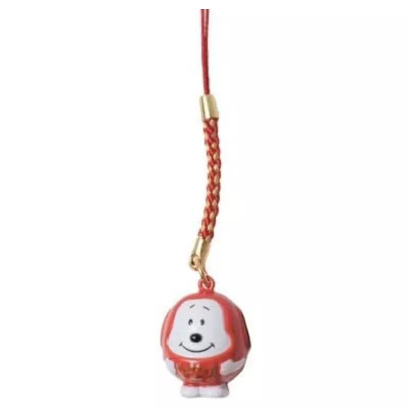 Peanuts Snoopy Mascot Bell Fukudaruma Phone Charm