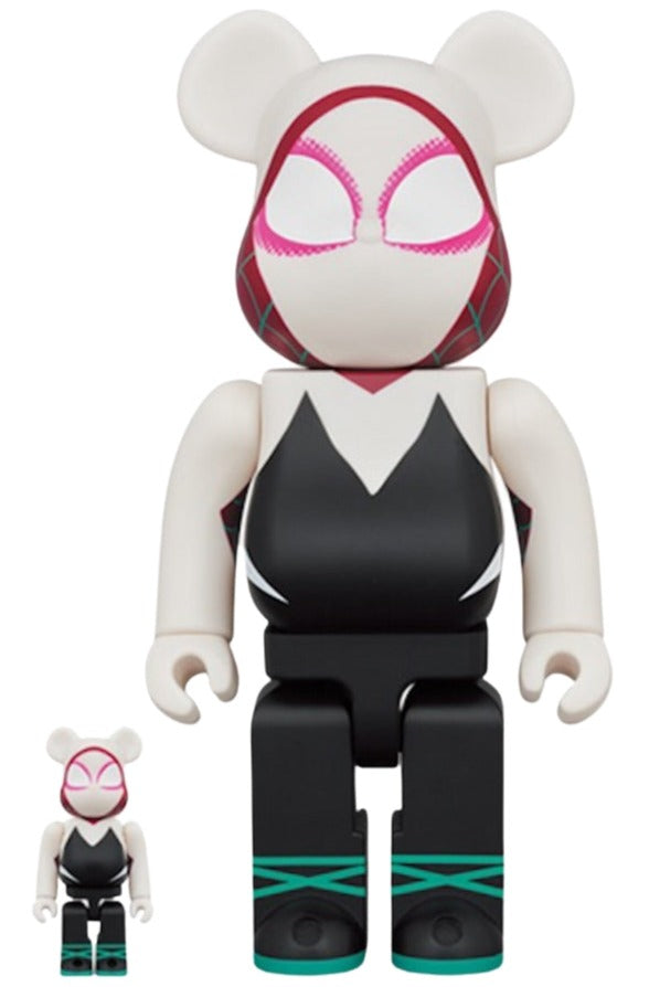 BE@RBRICK SPIDER-MAN IN THE SPIDER-VERSE SPIDER-GWEN 100% + 400%