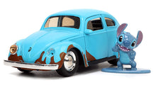 Load image into Gallery viewer, Jada Toys Disney&#39;s Lilo &amp; Stitch 59 Blue Punch Buggy w/Stitch Figure
