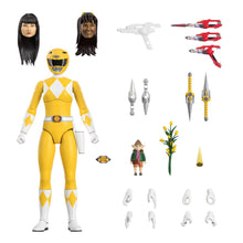 Load image into Gallery viewer, Super7 Power Rangers Ultimates Mighty Morphin Yellow Ranger 7-Inch Action Figure
