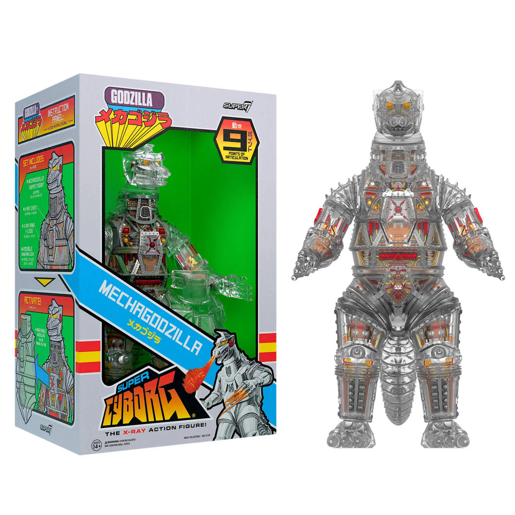 Super7 Godzilla Super Cyborg - Mechagodzilla (Clear)