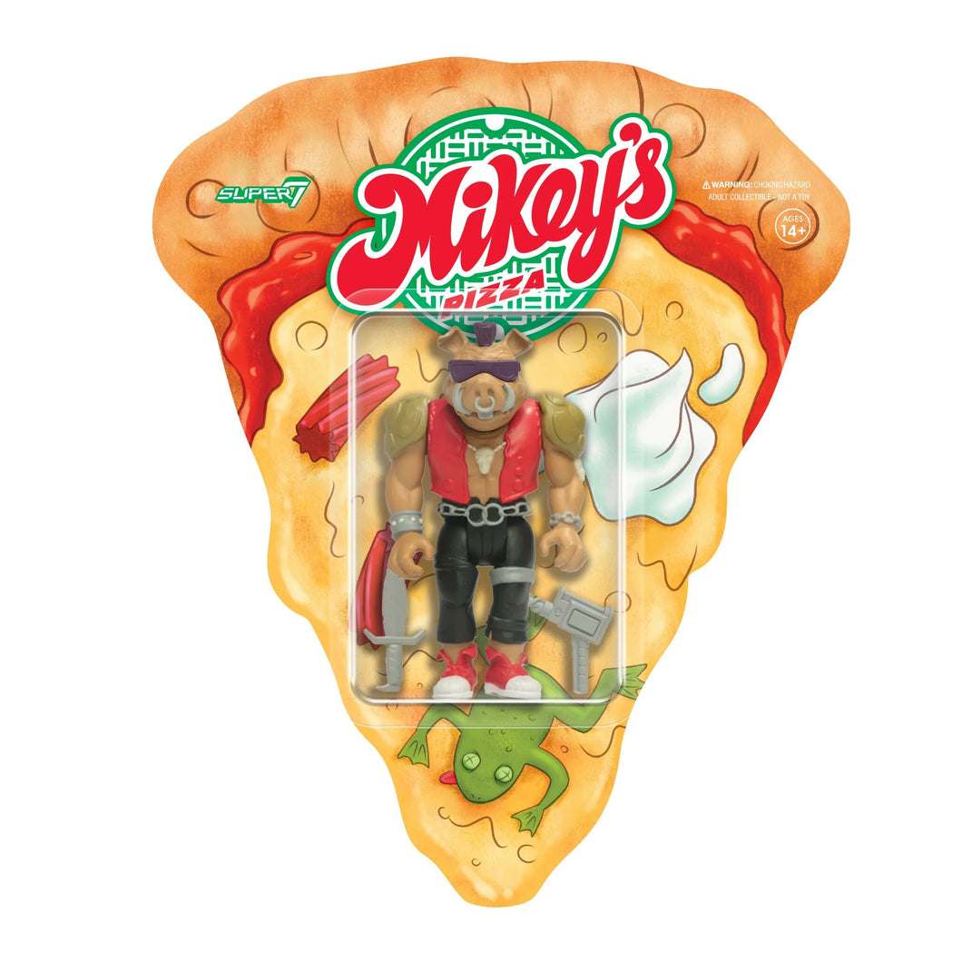 Super7 Teenage Mutant Ninja Turtles ReAction Figure - Weird Pizza To Go - Bebop