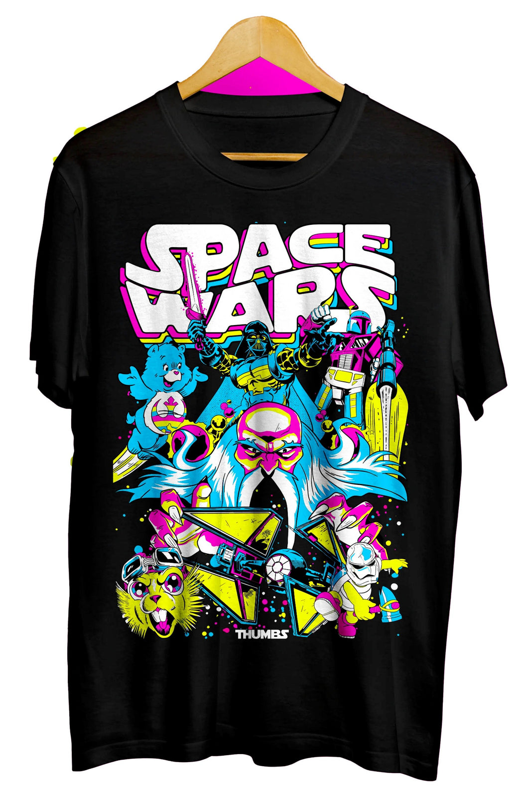 Thumbs1 Space Wars Shirt (Front Print)