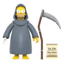 Load image into Gallery viewer, Super7 The Simpsons ReAction Figure - Treehouse of Horror - Grim Reaper Homer
