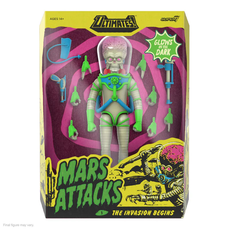 Mars Attacks ULTIMATES! Wave 2  Martian Invasion Begins (Glow)