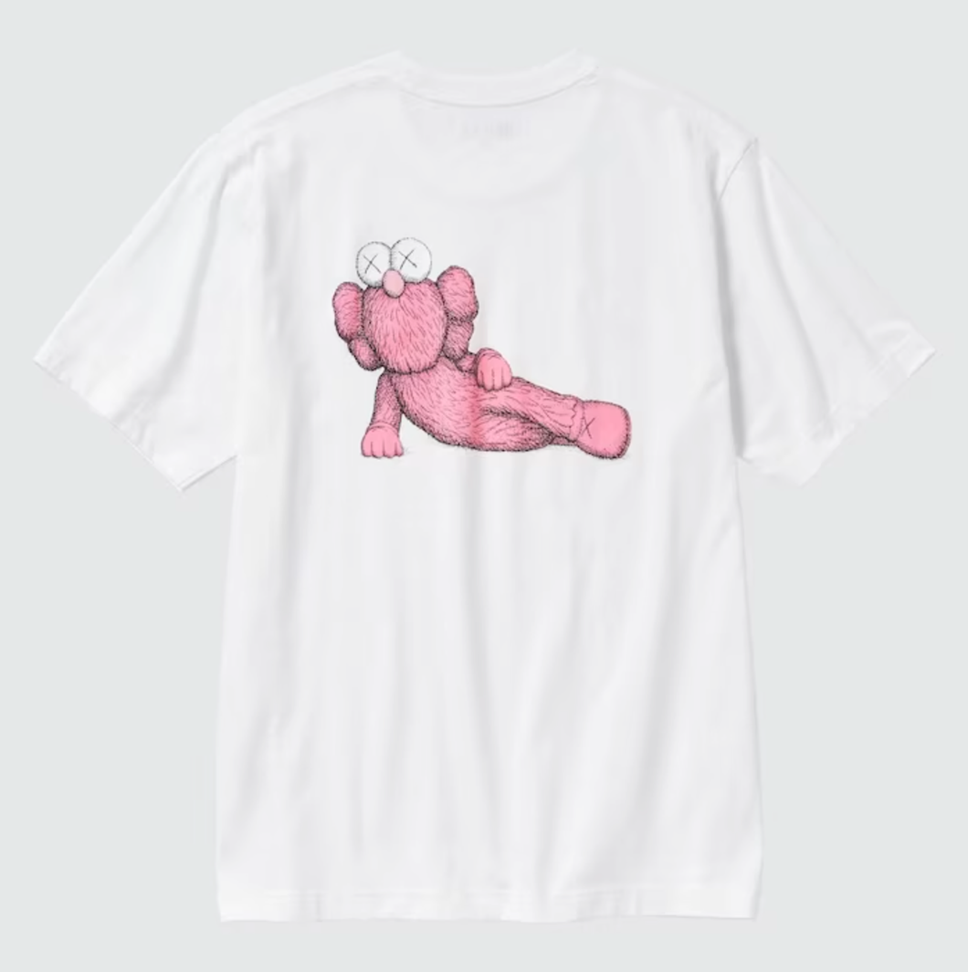 Uniqlo x Kaws UT Pink BFF Short Sleeve Shirt - Mens 2XL