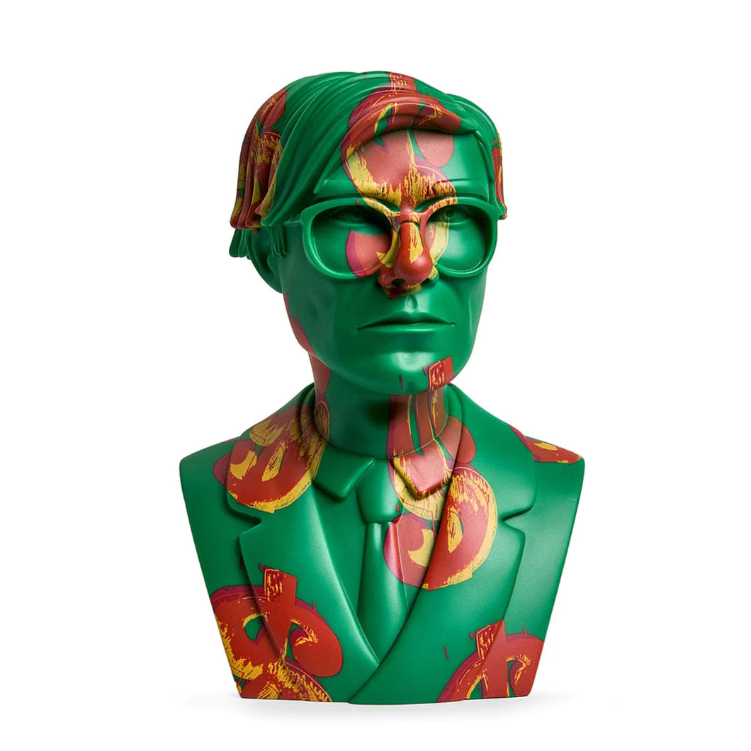Kidrobot Andy Warhol Bust (Green Dollar Sign)