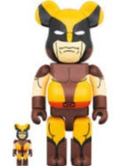 BE@RBRICK WOLVERINE X-MEN (Brown Ver.) 100% + 400%