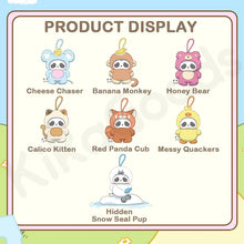 Load image into Gallery viewer, Panda Roll The Zoo in Hands Series Plush Keychain Blind Box
