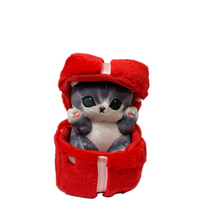 Load image into Gallery viewer, Mofusand 5-inch Valentine's Day Red Gift Box
