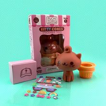 Load image into Gallery viewer, Puchi Tomo - Kitty Cones - Stackable Toys
