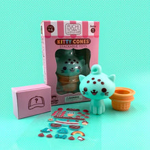 Load image into Gallery viewer, Puchi Tomo - Kitty Cones - Stackable Toys
