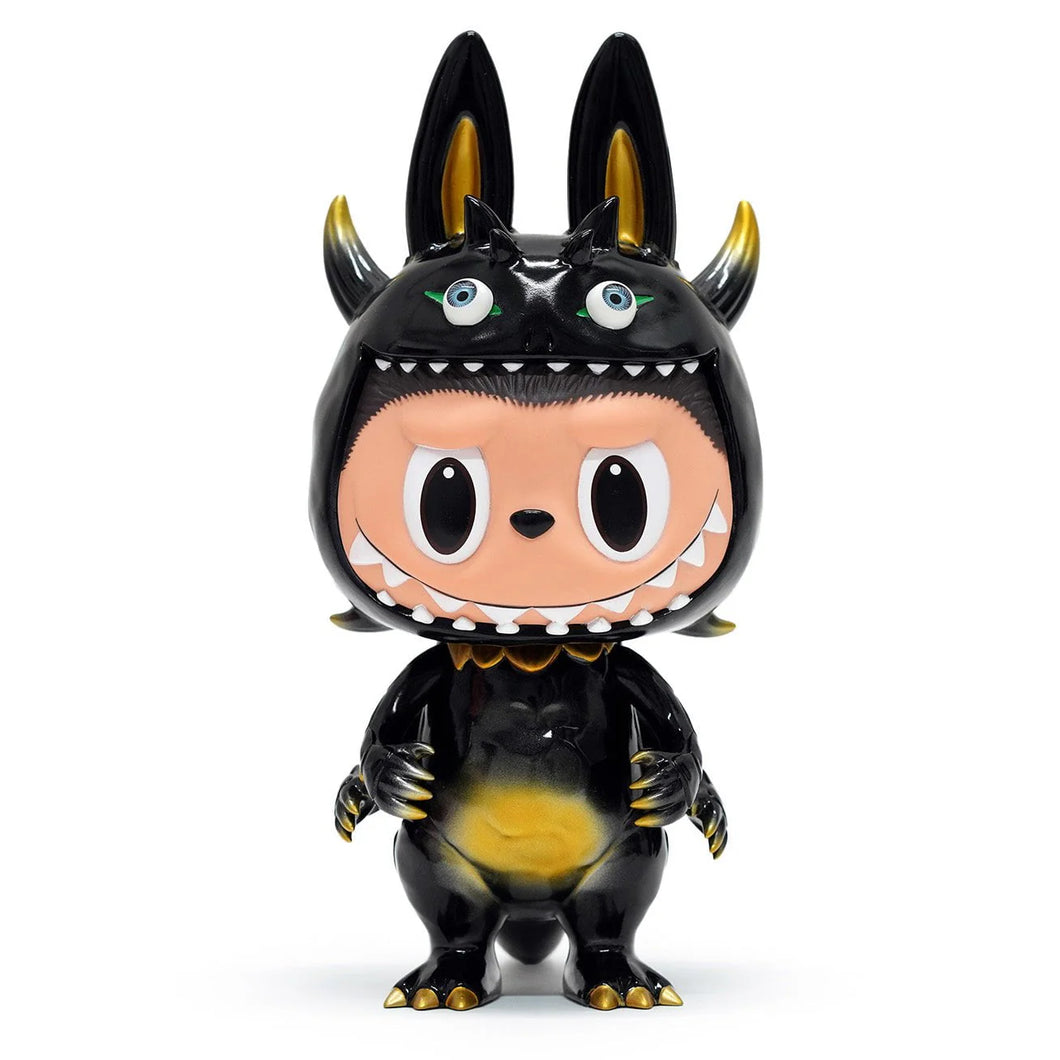 How2work Kasing Lung x T9G  Labubu Rangeas SS Sofubi Figure (Black / Gold)