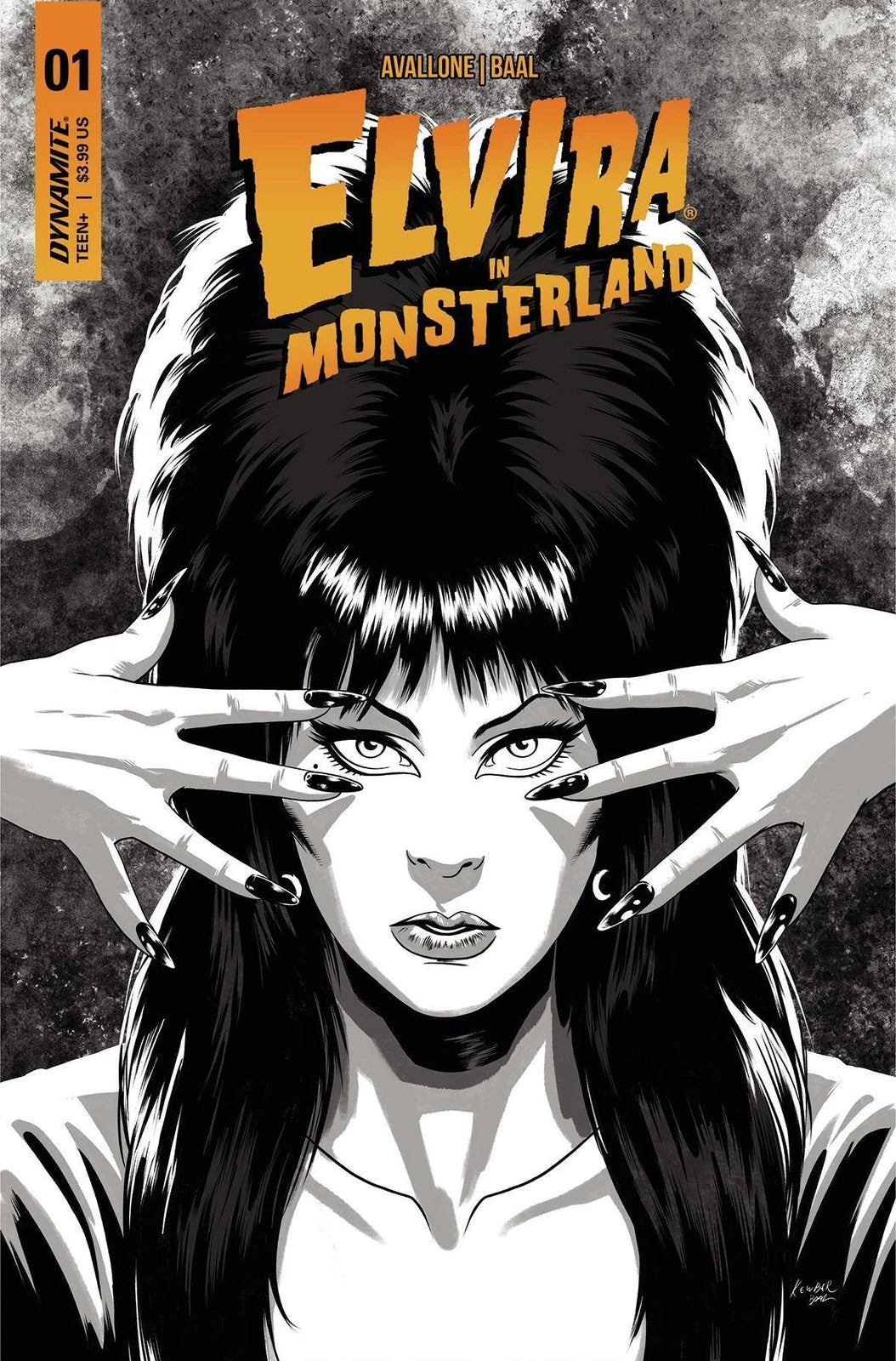 Elvira In Monsterland #1 -Cover F Baal B&W
