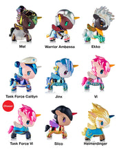 Load image into Gallery viewer, tokidoki x ARCANE Unicorno Black Light Chrome Blind Box
