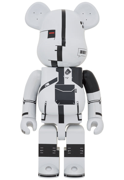 BE@RBRICK ACRONYM WHITE CHROME 1000%