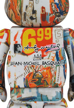 Load image into Gallery viewer, Be@rbrick Andy Warhol x JEAN-MICHEL BASQUIAT #4 1000%
