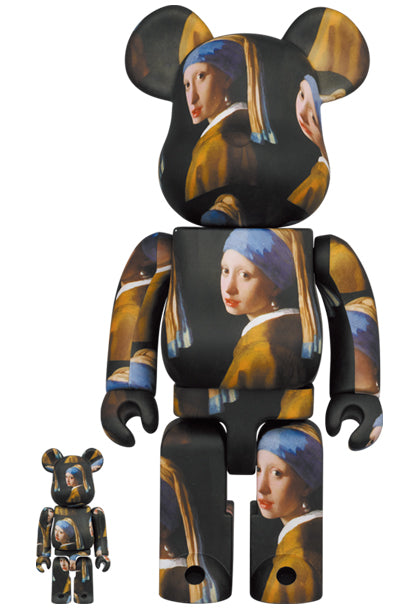 Be@rbrick Johannes Vermeer (Girl with a Pearl Earring) 100% and 400% set